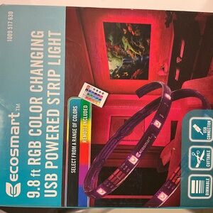 9.8 ft. RGB Color Changing Dimmable USB Powered LED Strip Light with Remote